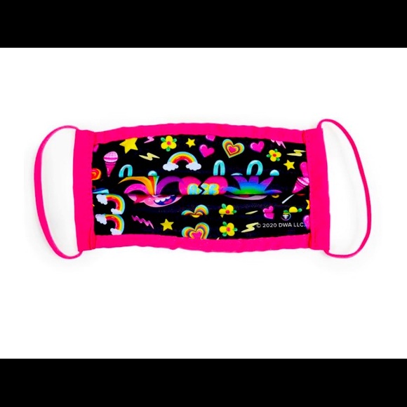 Trolls World Tour Kids Cloth Face Mask - Picture 3 of 4